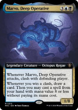 [315]【EN】【FOIL】■拡張アート■深海の調査員、モルヴォ/Marvo, Deep Operative【MKC】[M][多色]