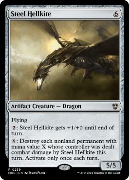 [239]【EN】鋼のヘルカイト/Steel Hellkite【MKC】[R][茶]