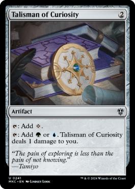 [241]【EN】好奇のタリスマン/Talisman of Curiosity【MKC】[U][茶]