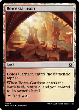 [251]【EN】ボロスの駐屯地/Boros Garrison【MKC】[U][土地]