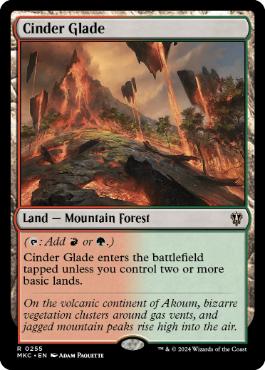 [255]【EN】燃えがらの林間地/Cinder Glade【MKC】[R][土地]