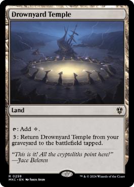 [259]【EN】溺墓の寺院/Drownyard Temple【MKC】[R][土地]