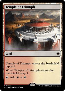 [306]【EN】凱旋の神殿/Temple of Triumph【MKC】[R][土地]