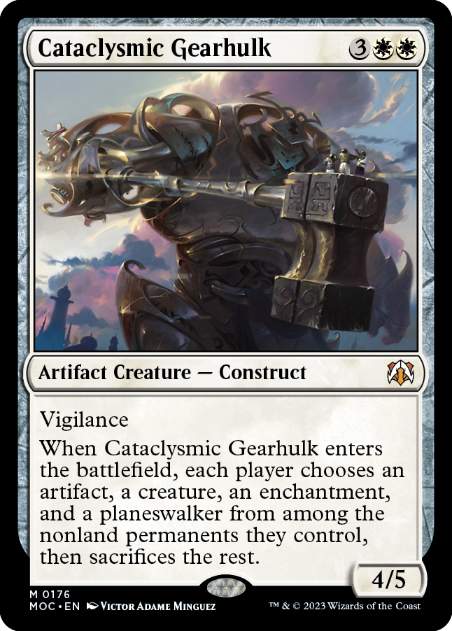 [176]【EN】激変の機械巨人/Cataclysmic Gearhulk【MOC】[M][白]