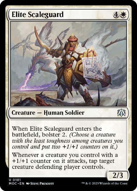 [181]【EN】鱗衛兵の精鋭/Elite Scaleguard【MOC】[U][白]