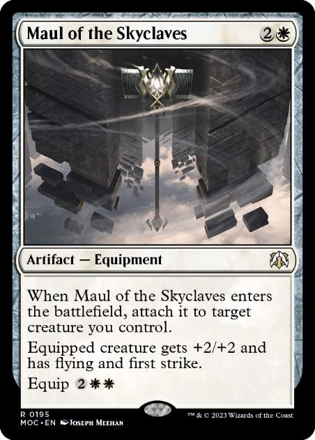 [195]【EN】スカイクレイブの大鎚/Maul of the Skyclaves【MOC】[R][白]