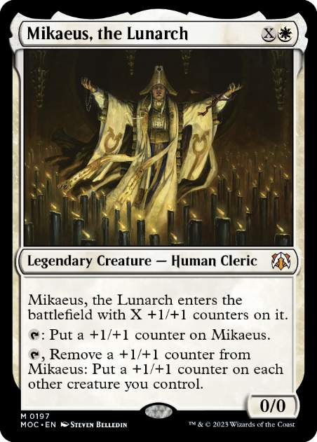 [197]【EN】月皇ミケウス/Mikaeus, the Lunarch【MOC】[R][白]