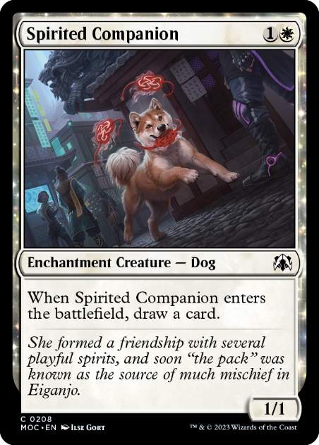 [208]【EN】神憑く相棒/Spirited Companion【MOC】[C][白]