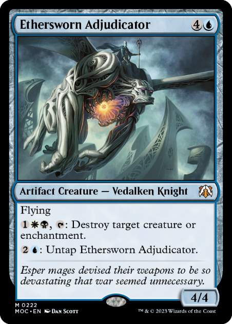 [222]【EN】エーテル宣誓会の審判人/Ethersworn Adjudicator【MOC】[M][青]