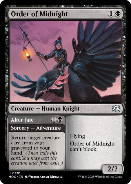[261]【EN】真夜中の騎士団/Order of Midnight【MOC】[U][黒]