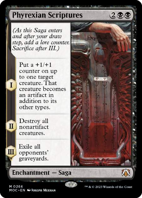 [266]【EN】ファイレクシア教典/Phyrexian Scriptures【MOC】[M][黒]