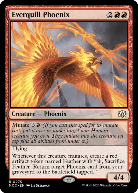[275]【EN】永遠羽のフェニックス/Everquill Phoenix【MOC】[R][赤]