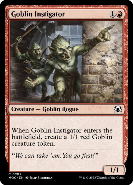 [282]【EN】ゴブリンの扇動者/Goblin Instigator【MOC】[C][赤]