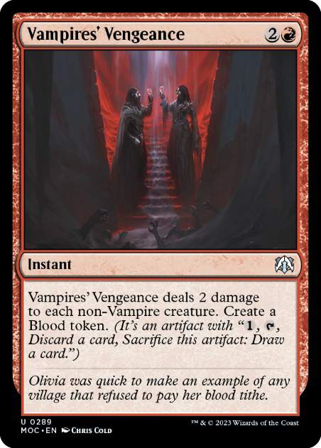 [289]【EN】吸血鬼の復讐/Vampires' Vengeance【MOC】[U][赤]