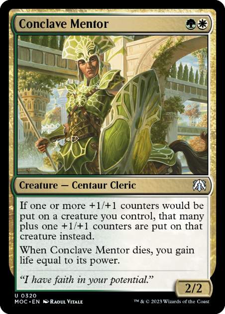 [320]【EN】議事会の導師/Conclave Mentor【MOC】[U][多色]