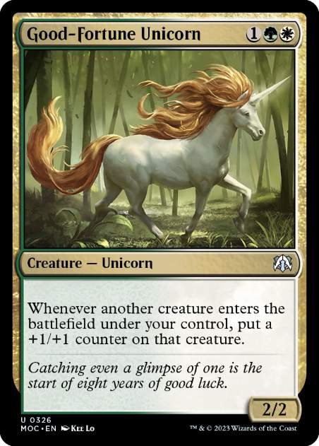 [326]【EN】吉兆の一角獣/Good-Fortune Unicorn【MOC】[U][多色]