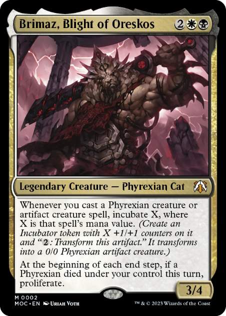 [002]【EN】オレスコスの破滅、ブリマーズ/Brimaz, Blight of Oreskos【MOC】[M][多色]
