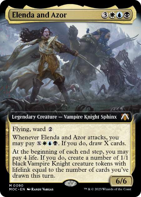 [090]【EN】【FOIL】■拡張アート■エレンダとアゾール/Elenda and Azor【MOC】[M][多色]