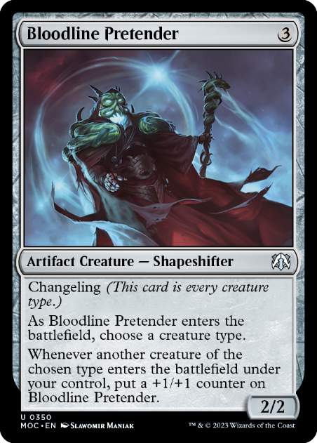 [350]【EN】血統詐称者/Bloodline Pretender【MOC】[U][茶]