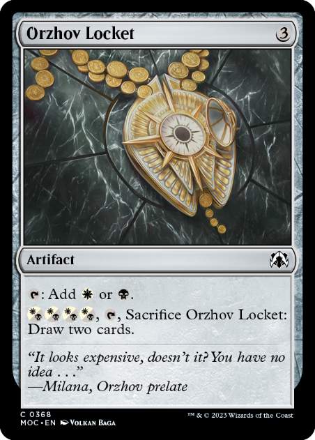 [368]【EN】オルゾフのロケット/Orzhov Locket【MOC】[C][茶]