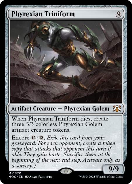 [370]【EN】ファイレクシアの三重体/Phyrexian Triniform【MOC】[M][茶]