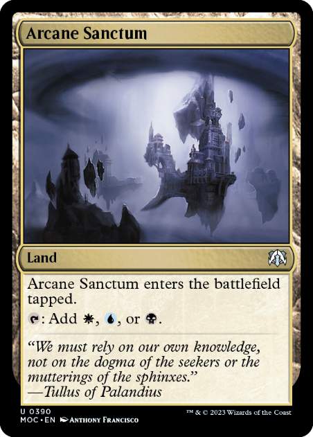 [390]【EN】秘儀の聖域/Arcane Sanctum【MOC】[U][土地]