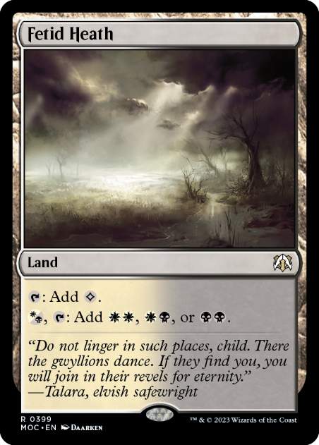 [399]【EN】悪臭の荒野/Fetid Heath【MOC】[R][土地]