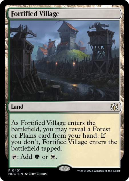 [401]【EN】要塞化した村/Fortified Village【MOC】[R][土地]