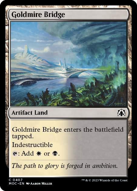 [407]【EN】黄金沼の橋/Goldmire Bridge【MOC】[C][土地]