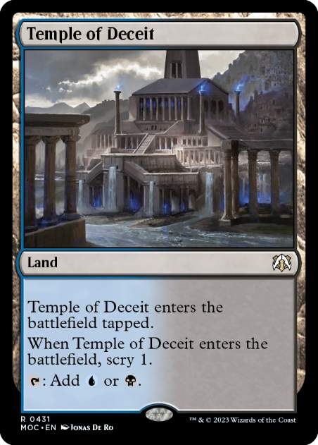 [431]【EN】欺瞞の神殿/Temple of Deceit【MOC】[R][土地]