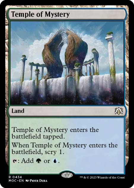 [434]【EN】神秘の神殿/Temple of Mystery【MOC】[R][土地]