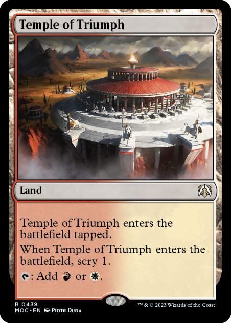 [438]【EN】凱旋の神殿/Temple of Triumph【MOC】[R][土地]