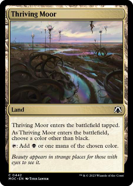 [442]【EN】興隆する湿地帯/Thriving Moor【MOC】[C][土地]