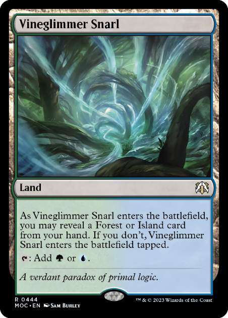 [444]【EN】蔦明の交錯/Vineglimmer Snarl【MOC】[R][土地]