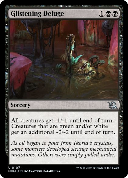 [107]【EN】ぎらつく氾濫/Glistening Deluge【MOM】[U][黒]
