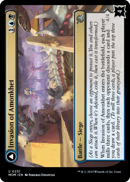 [231]【EN】アモンケットへの侵攻/Invasion of Amonkhet【MOM】[U][多色]
