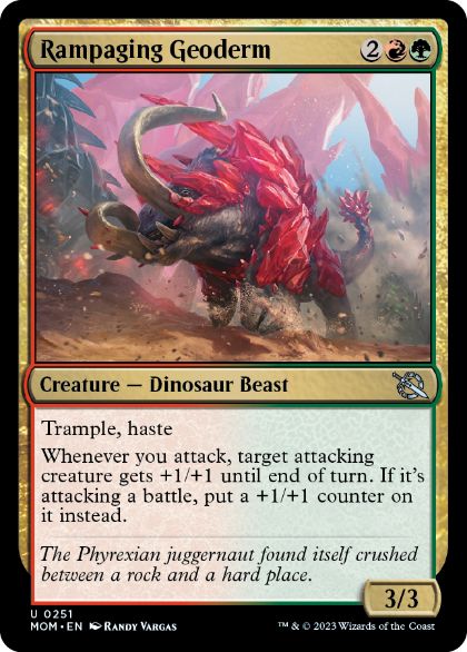 [251]【EN】猛り狂うジオダーム/Rampaging Geoderm【MOM】[U][多色]