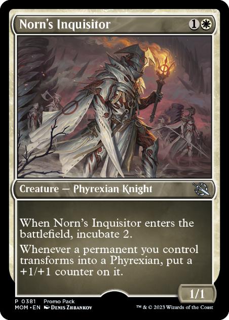 [381]【EN】【FOIL】■PROMO■ノーンの審問官/Norn's Inquisitor【MOM】[U][白]