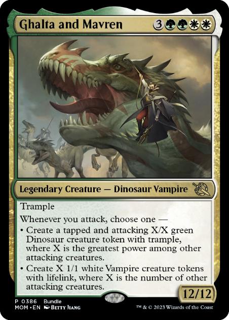 [386]【EN】【FOIL】■PROMO■ガルタとマーブレン/Ghalta and Mavren【MOM】[R][多色]
