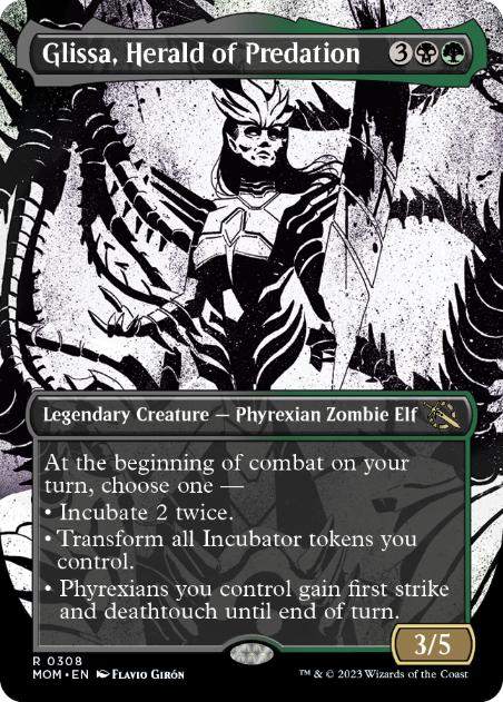 [308]【EN】【FOIL】■ショーケース■捕食の伝令、グリッサ/Glissa, Herald of Predation【MOM】[R][多色]