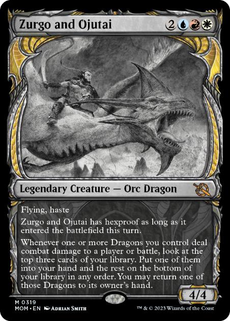 [319]【EN】【FOIL】■ショーケース■ズルゴとオジュタイ/Zurgo and Ojutai【MOM】[M][多色]