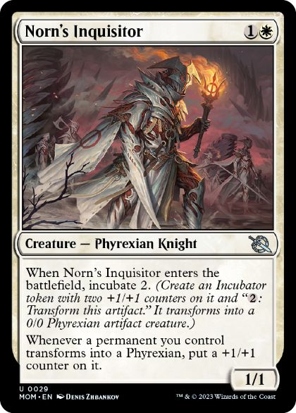 [029]【EN】【FOIL】ノーンの審問官/Norn's Inquisitor【MOM】[U][白]