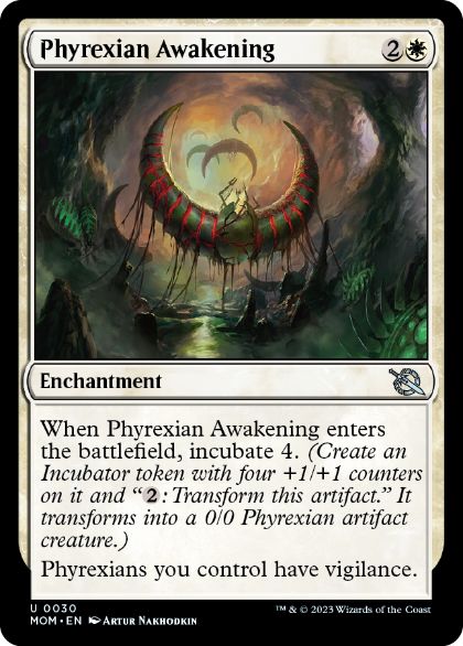 [030]【EN】【FOIL】ファイレクシアの覚醒/Phyrexian Awakening【MOM】[U][白]