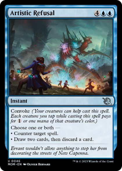 [046]【EN】【FOIL】芸術的な拒絶/Artistic Refusal【MOM】[U][青]