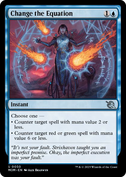 [050]【EN】【FOIL】方程式の改変/Change the Equation【MOM】[U][青]