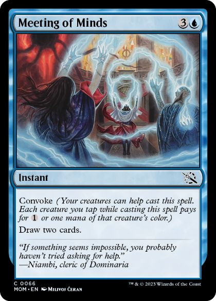 [066]【EN】【FOIL】精神の交差/Meeting of Minds【MOM】[C][青]