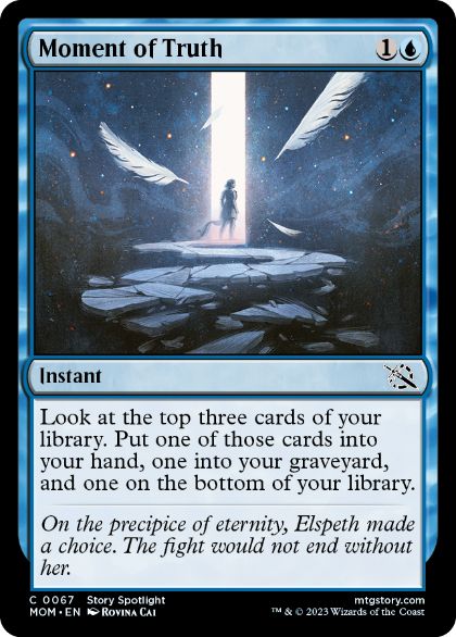[067]【EN】【FOIL】決定的瞬間/Moment of Truth【MOM】[C][青]