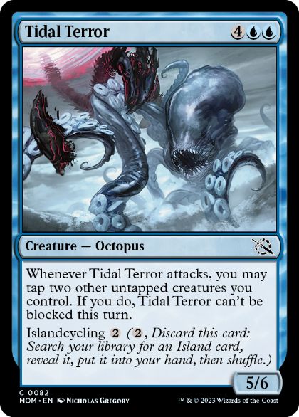 [082]【EN】【FOIL】高潮の恐怖/Tidal Terror【MOM】[C][青]