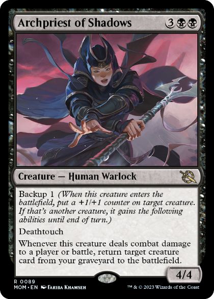[089]【EN】【FOIL】影の大司祭/Archpriest of Shadows【MOM】[R][黒]