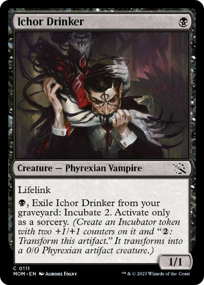 [111]【EN】【FOIL】胆液飲み/Ichor Drinker【MOM】[C][黒]